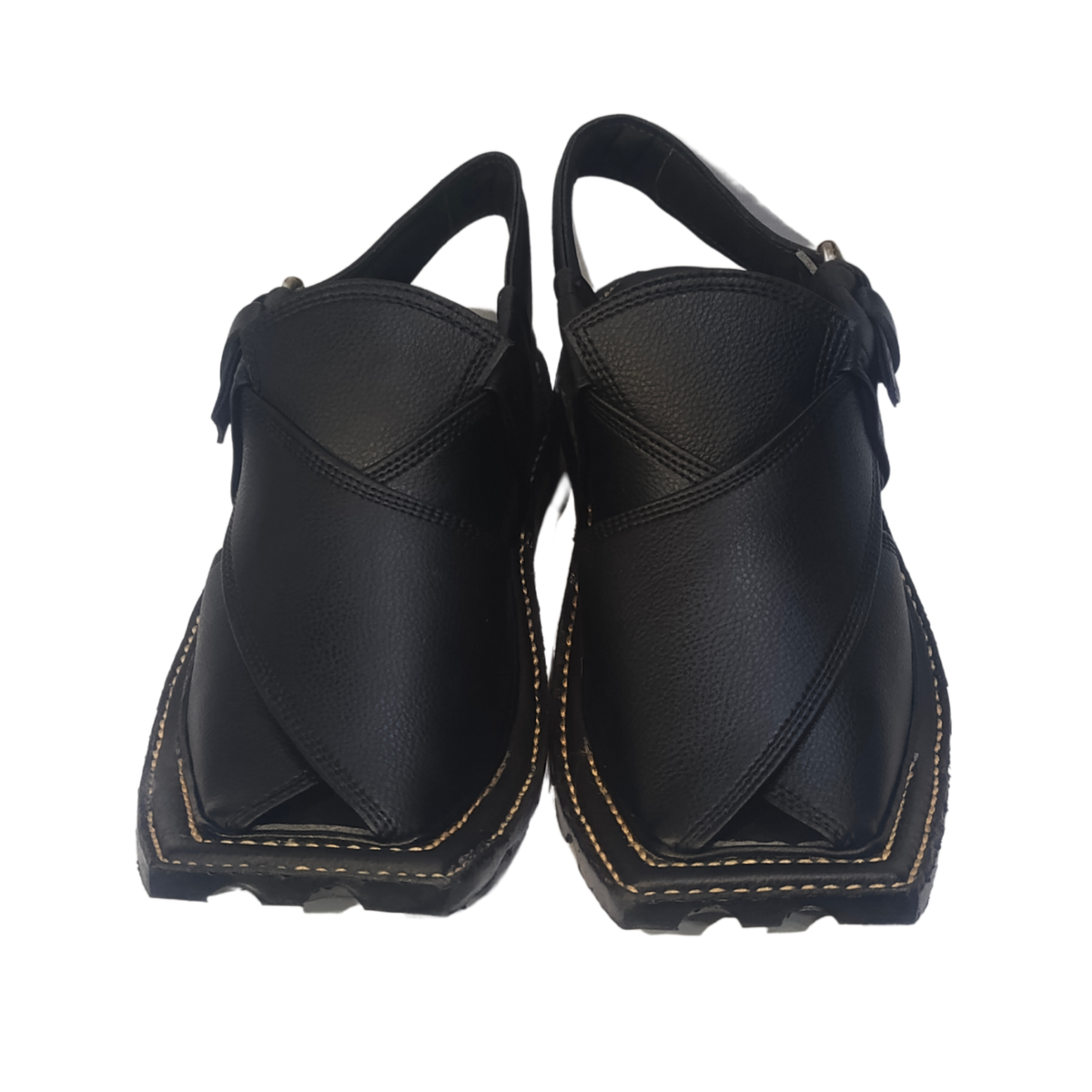 Pashawari Stylish Black Chappal